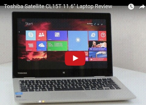 Laptop review video Toshiba Satellite CL15T Toshiba Satellite CL15T laptop review