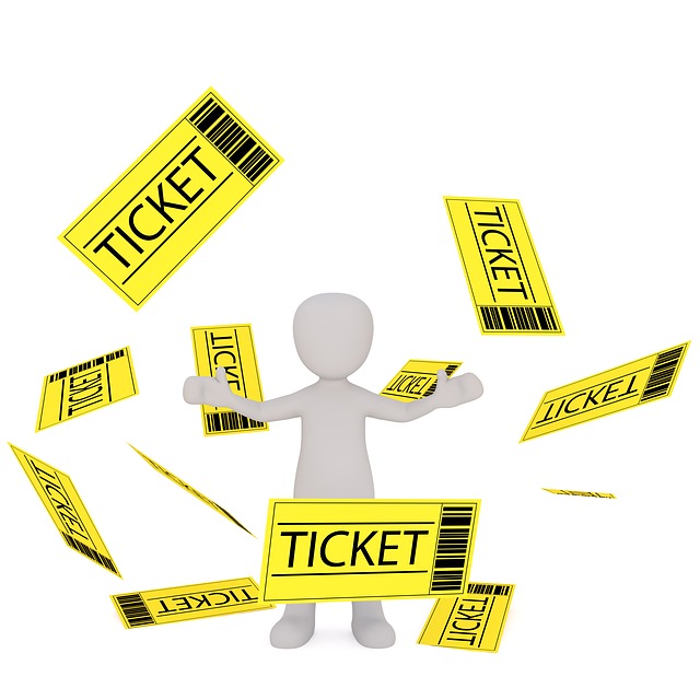 Scalper with tickets