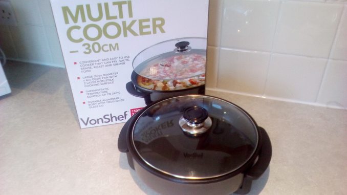 Vonshef multi cooker 30cm round review Vonshef multi cooker 30cm 1500w