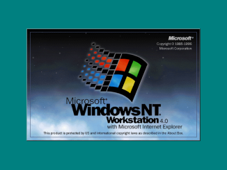 Windows NT 4 Workstation loading screen