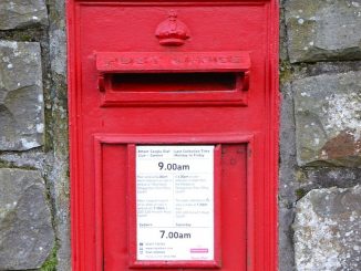 Red Royal Mail post box