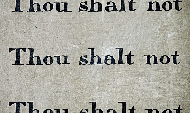 thou shalt not